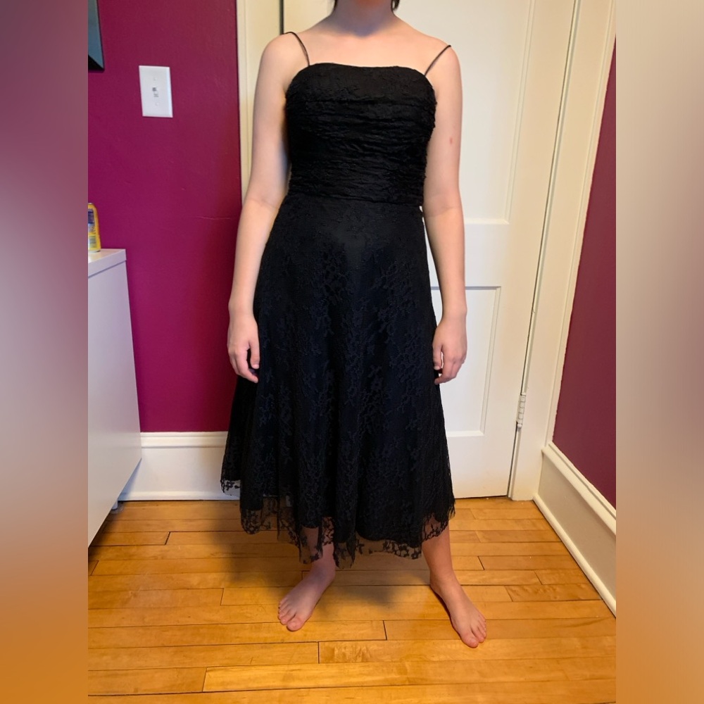 Black lace dress